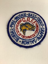 GAFF PIKE MUSKIE BASS TROUT CRAPPIE SALMON BLUEGILL PATCH