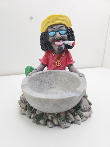 Rasta man jamaican ashtray ash - man,
