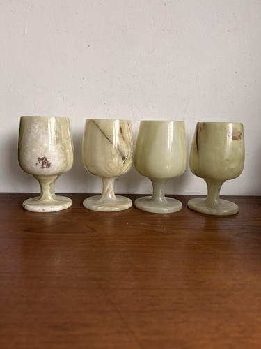 Vintage agate wine goblet - agate,