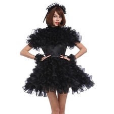 NEW Girl Sissy Maid Black