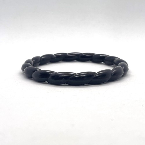 Vintage black rope twist - black,