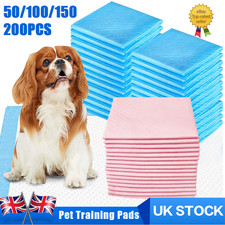50/200x Large Puppy Training Pads Toilet Pee Wee Mats Pet Dog Cat Absorbent UK