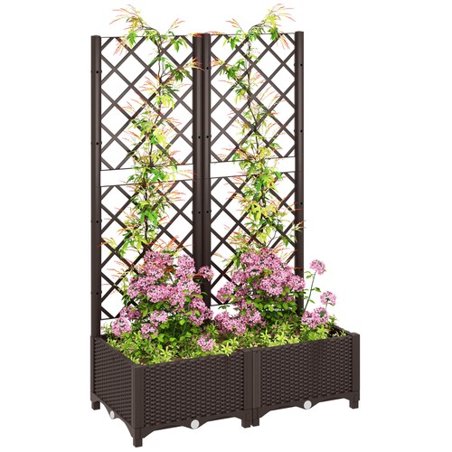 Outsunny plastic planter box - plastic,