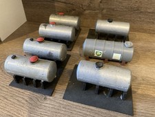7-OO/H0 Gauge Oil Storage Tanks on supports To Create A depot or yard Diorama.