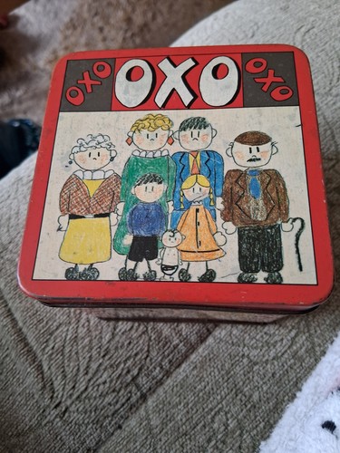 Vintage oxo cube tin - vintage,