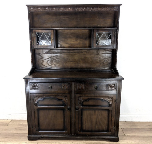 Dresser vintage dark oak - dresser,