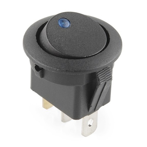 Blue led automotive boat - blue,