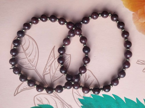 Garnet pyrite elasticated - &,