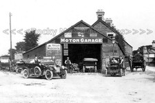 Dqq-57 Motor Garage with Old Cars, Colwyn Bay, Wales. Photo