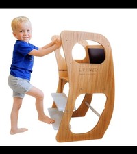 Learning Tower for Toddlers Adjustable Lifenzo Step Stool  Wooden Kitchen