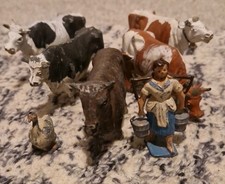 Vintage Lead Farm Figure Lot -