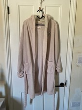 Victoria Secret Medium Pink Fluffy / Wooly Dressing Gown with Hood
