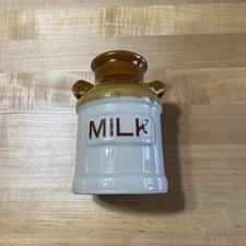 Vintage Milk Pottery Crock Jug