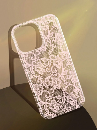 Clear lace floral iphone - clear,