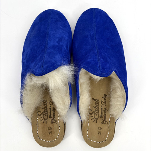 Sabah electric blue shearling - sabah,