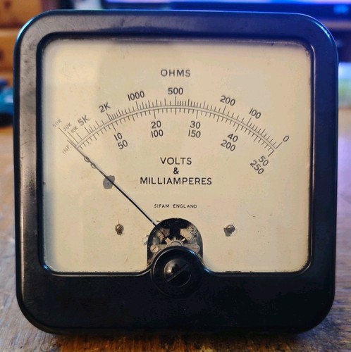 Vintage sifam analogue panel - analogue,