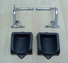 Chrome Cadet Pedals with Heel Cups,   Zip,Go Kart,TKM,Rotax,Prokart,X30,Cadet
