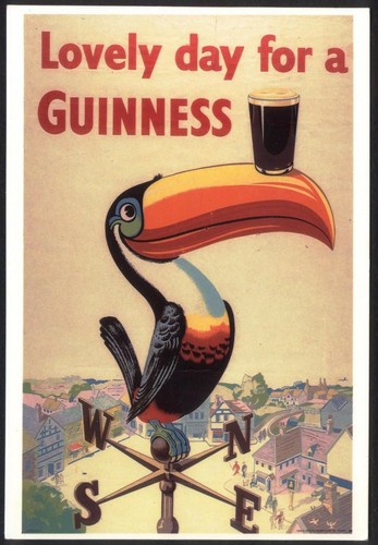Modern postcard guinness - modern,