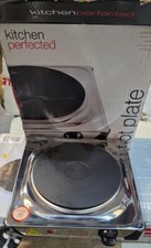 Kitchen Perfected 1500W Single Hotplate Polished Steel - Damaged / Opened Box