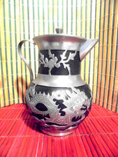 DRAGON CLAY PEWTER WATER JUG