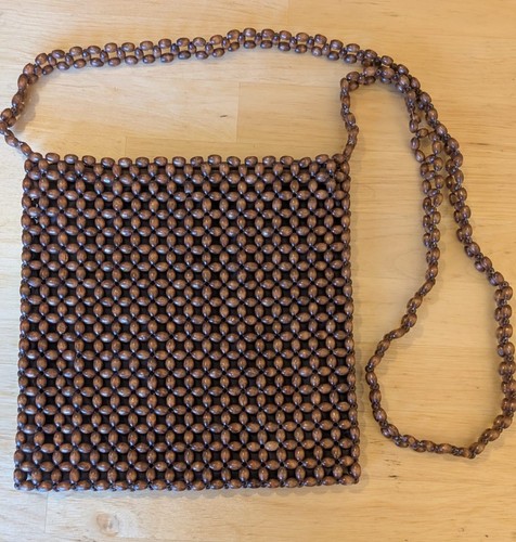 Vintage wooden beaded - wooden,