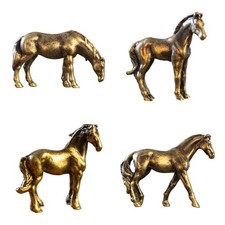 Alloy horse statue miniature - alloy,