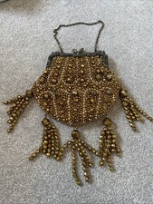 Designer Vintage Stunning Gold Beaded Butler & Wilson Handbag / Clutch