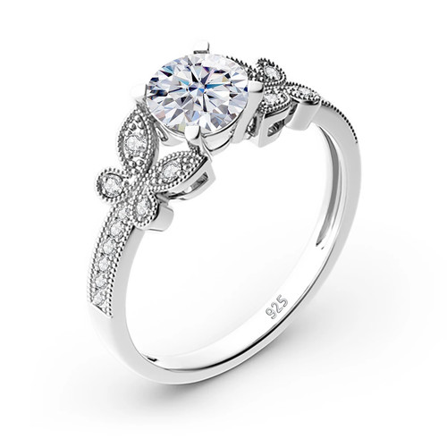 0ct round cut - 1.0ct, lab‑created