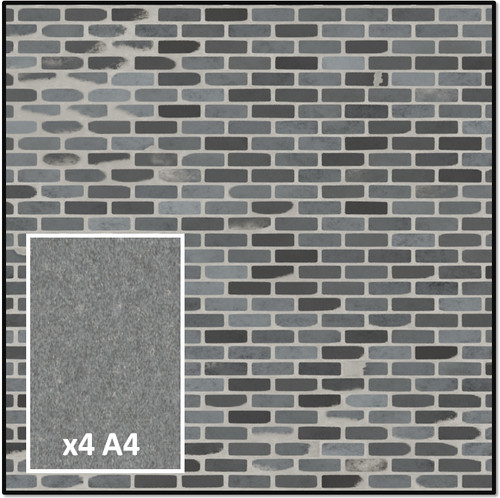 Small dolls house brick wall - dolls,