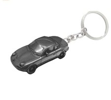 japan MX5 Hard Top silver Effect 3D split-ring keyring FULL CAR ref124
