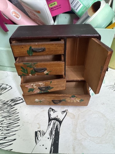Vintage hand painted wooden - vintage, hand-painted