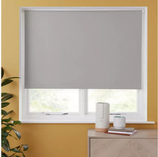 3ft Home Blackout Roller Blind Cloud Grey Easy Fit Home Decor 90x160cm - NEW