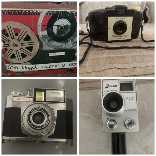 Job lot vintage cameras - -,