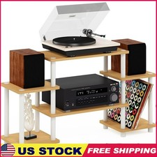 Wooden TV Stand Multi-Tier