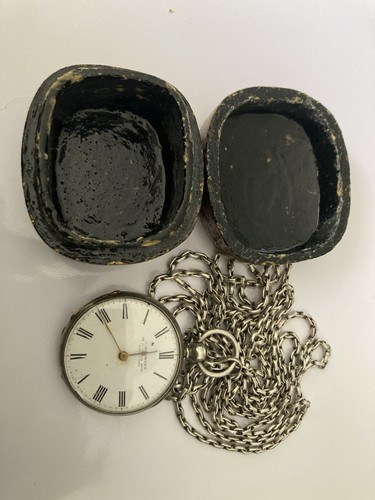 Victorian silver pocket - pocket, watch