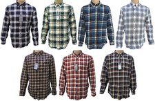 M&S Check Shirt Mens Cotton