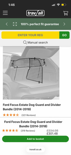 Travall ford focus - ford, dog