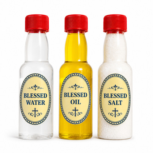 Holy water oil salt - holy,