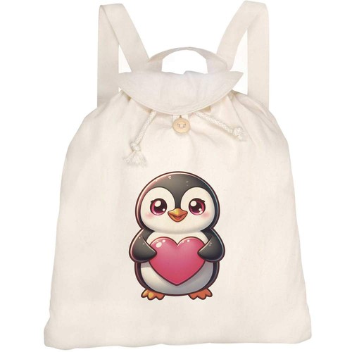 Penguin with love heart - love, heart'
