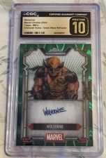 Wolverine Marvel Chrome (2024) Topps - Character Autos - Green Wave Pristine 10