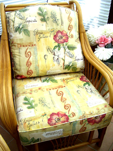 Cane conservitory chair with - conservitory,