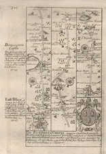 Oxford-Abingdon-East Ilsley-Newbury-Kingsclere road map by OWEN & BOWEN 1753