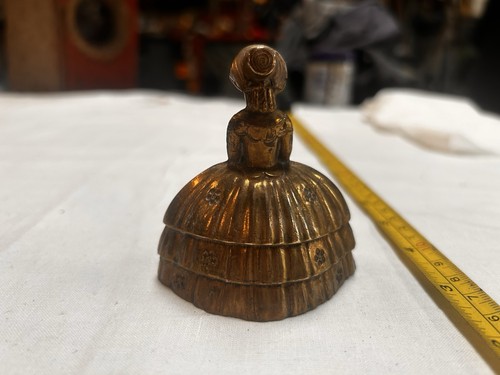 Vintage brass lady figurine - lady,