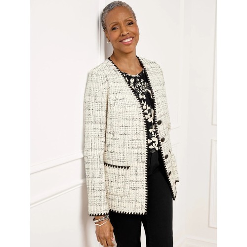 Talbots tipped tweed - talbots, blazer