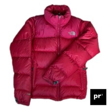 NORTH FACE Women’s Puffer Jacket Nuptse 700 Down Filled Size S (80) Fuchsia Rose