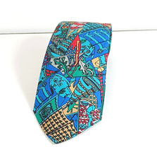 Hermes 100% Silk Tie Vintage