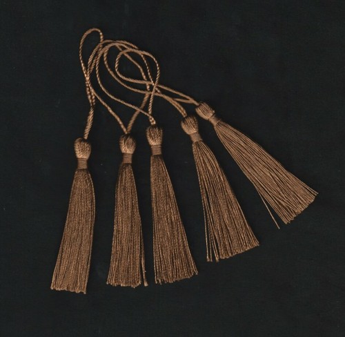 Brown craft tassels - tassels, 13cm