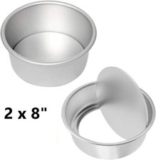 2 x 8" inch ROUND CAKE TIN