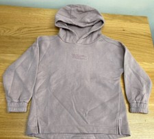 SWEATSHIRT-PINKY BEIGE GIRLS HOODED SWEATSHIRT JUMPER - age 6-7 Years by NUTMEG 