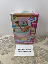 BABY Born Bath Bathtub 832691 - Accessories for 36cm & 43cm Dolls with Light/Sou